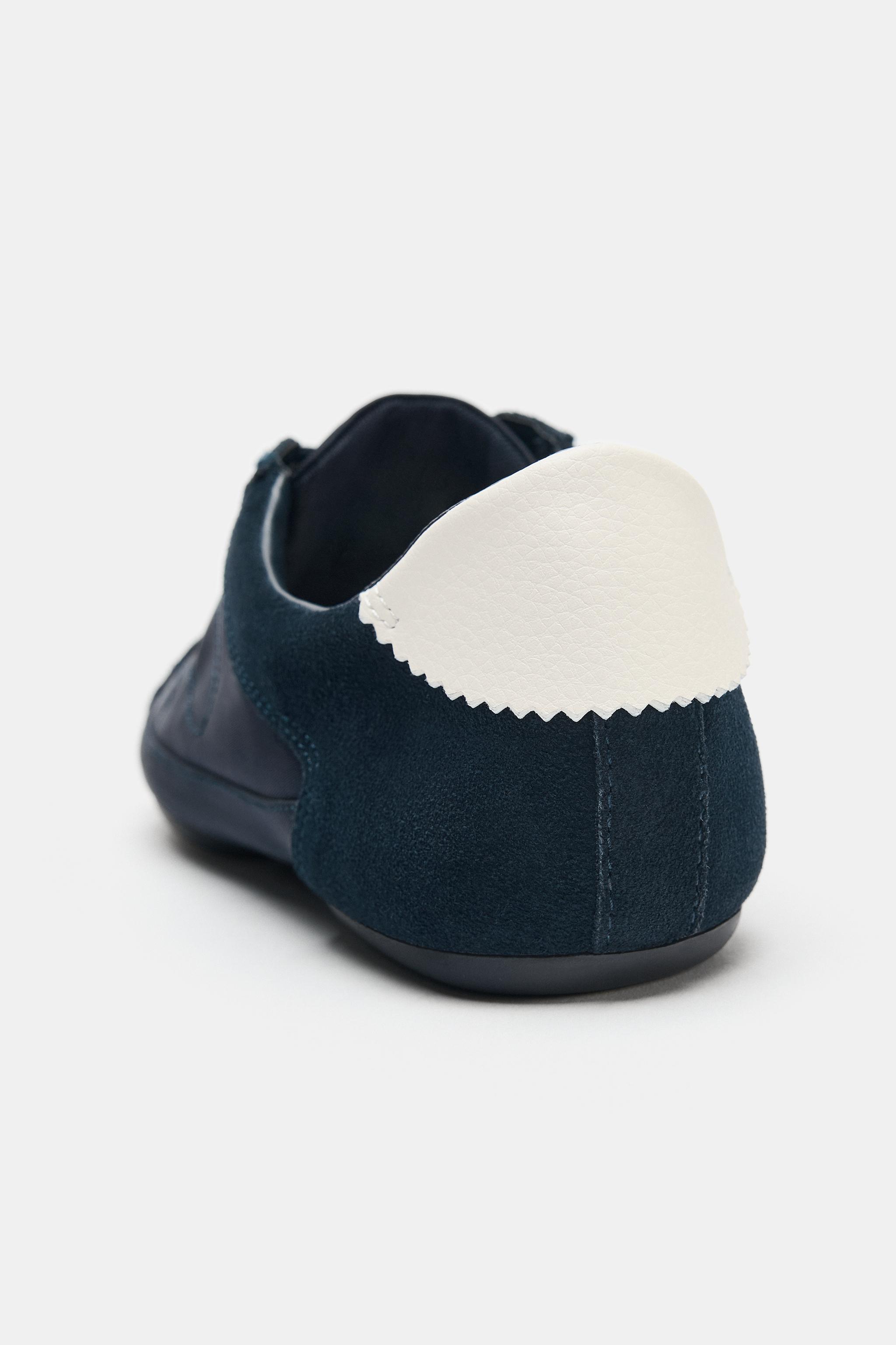BLUCHER SNEAKERS WITH HEEL DETAIL